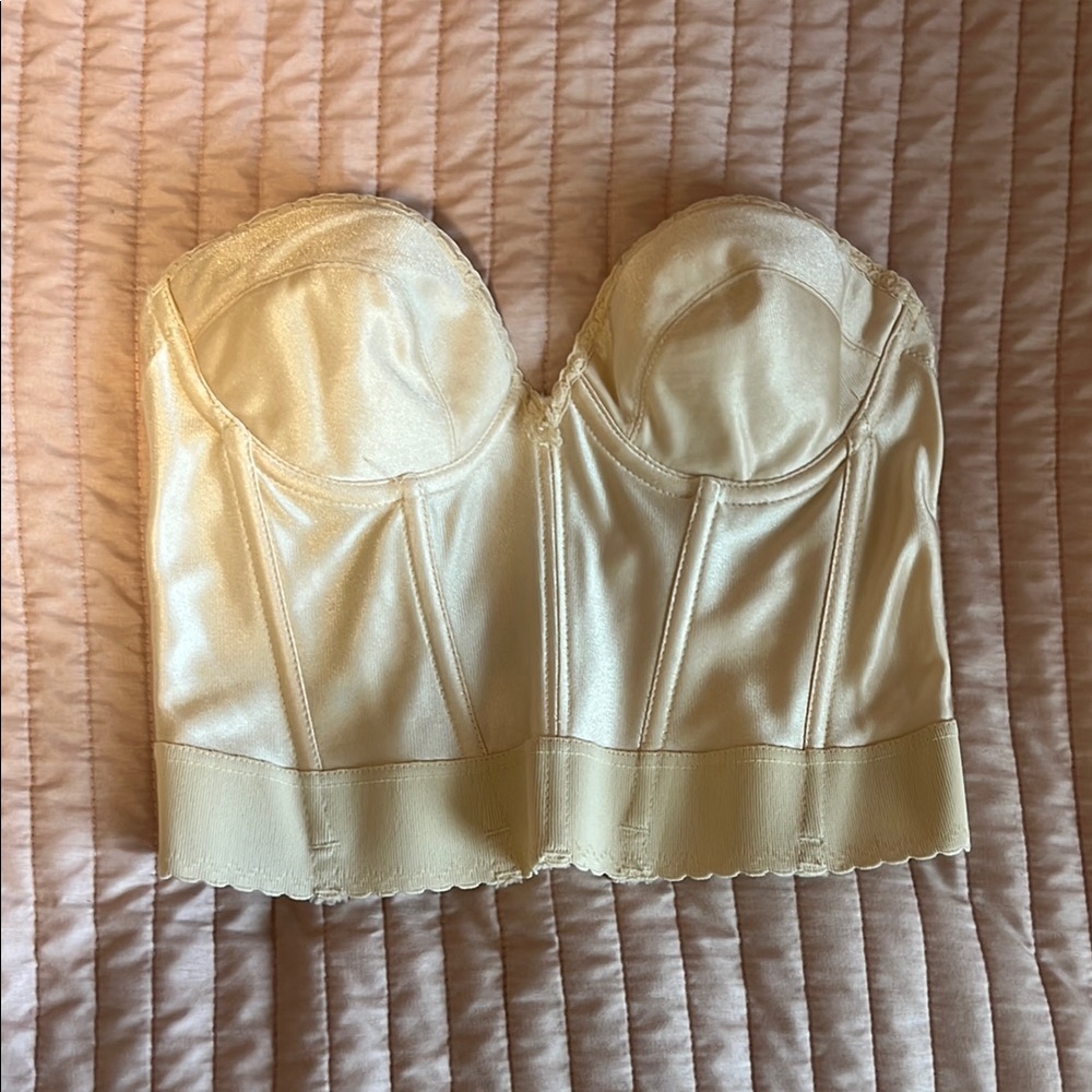 Vintage Cream Bustier Top